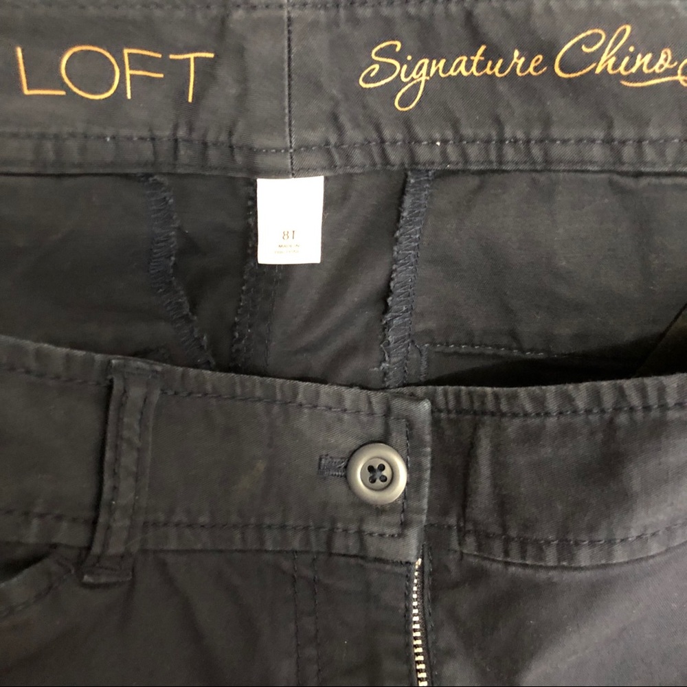 🦄Ann Taylor Loft Women’s Navy Signature Chino - Picture 6 of 7